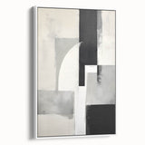 Earthen Harmony Abstracts – Black and Gray Modern Minimalist Art