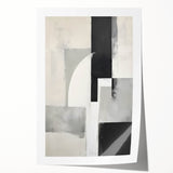 Earthen Harmony Abstracts – Black and Gray Modern Minimalist Art