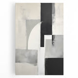 Earthen Harmony Abstracts – Black and Gray Modern Minimalist Art