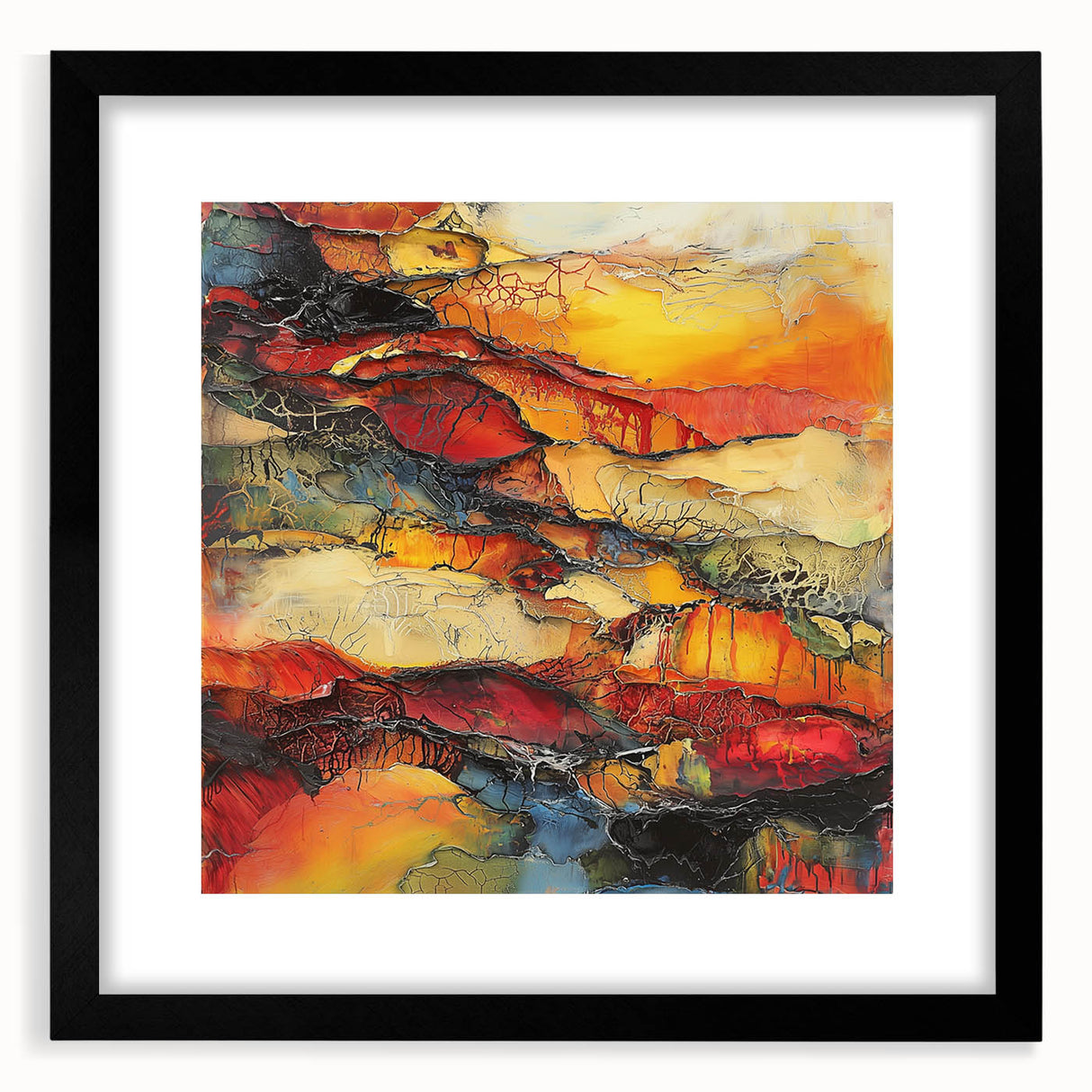 Molten Layers – Earthen Harmony Minimalist Wall Decor in Warm Tones