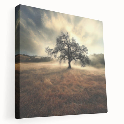 Golden Horizon Tree – Fine Art Photography Canvas Prints
