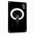 Modern Urban Landscape Art – Minimalist Circular Streetlamp
