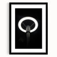 Modern Urban Landscape Art – Minimalist Circular Streetlamp