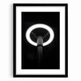 Modern Urban Landscape Art – Minimalist Circular Streetlamp