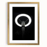 Modern Urban Landscape Art – Minimalist Circular Streetlamp