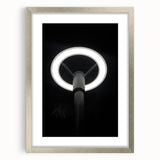 Modern Urban Landscape Art – Minimalist Circular Streetlamp