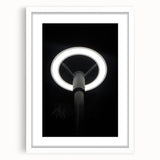 Modern Urban Landscape Art – Minimalist Circular Streetlamp