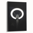 Modern Urban Landscape Art – Minimalist Circular Streetlamp