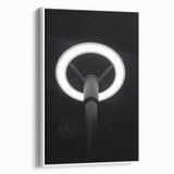 Modern Urban Landscape Art – Minimalist Circular Streetlamp