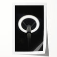 Modern Urban Landscape Art – Minimalist Circular Streetlamp
