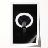 Modern Urban Landscape Art – Minimalist Circular Streetlamp