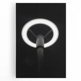 Modern Urban Landscape Art – Minimalist Circular Streetlamp