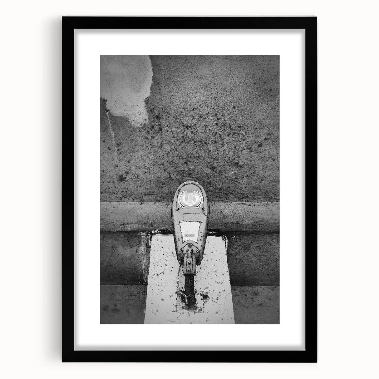 Contemporary City Wall Decor – Gritty Parking Meter Art Print