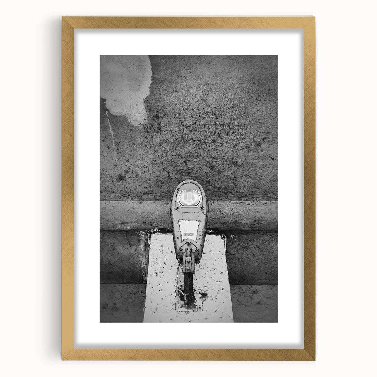 Contemporary City Wall Decor – Gritty Parking Meter Art Print