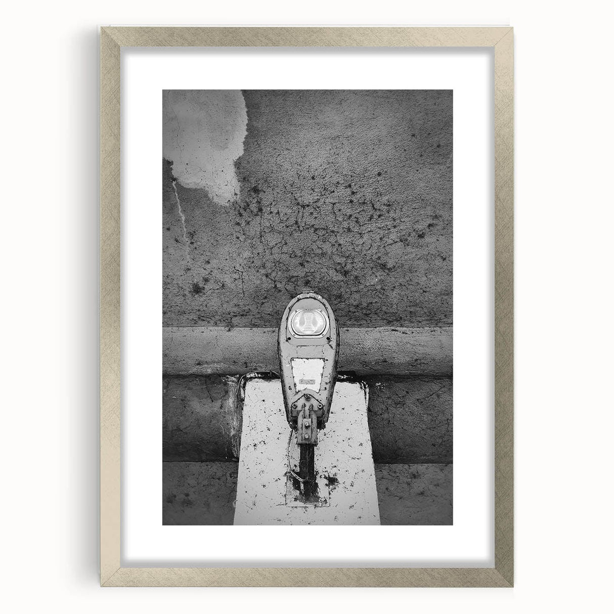 Contemporary City Wall Decor – Gritty Parking Meter Art Print