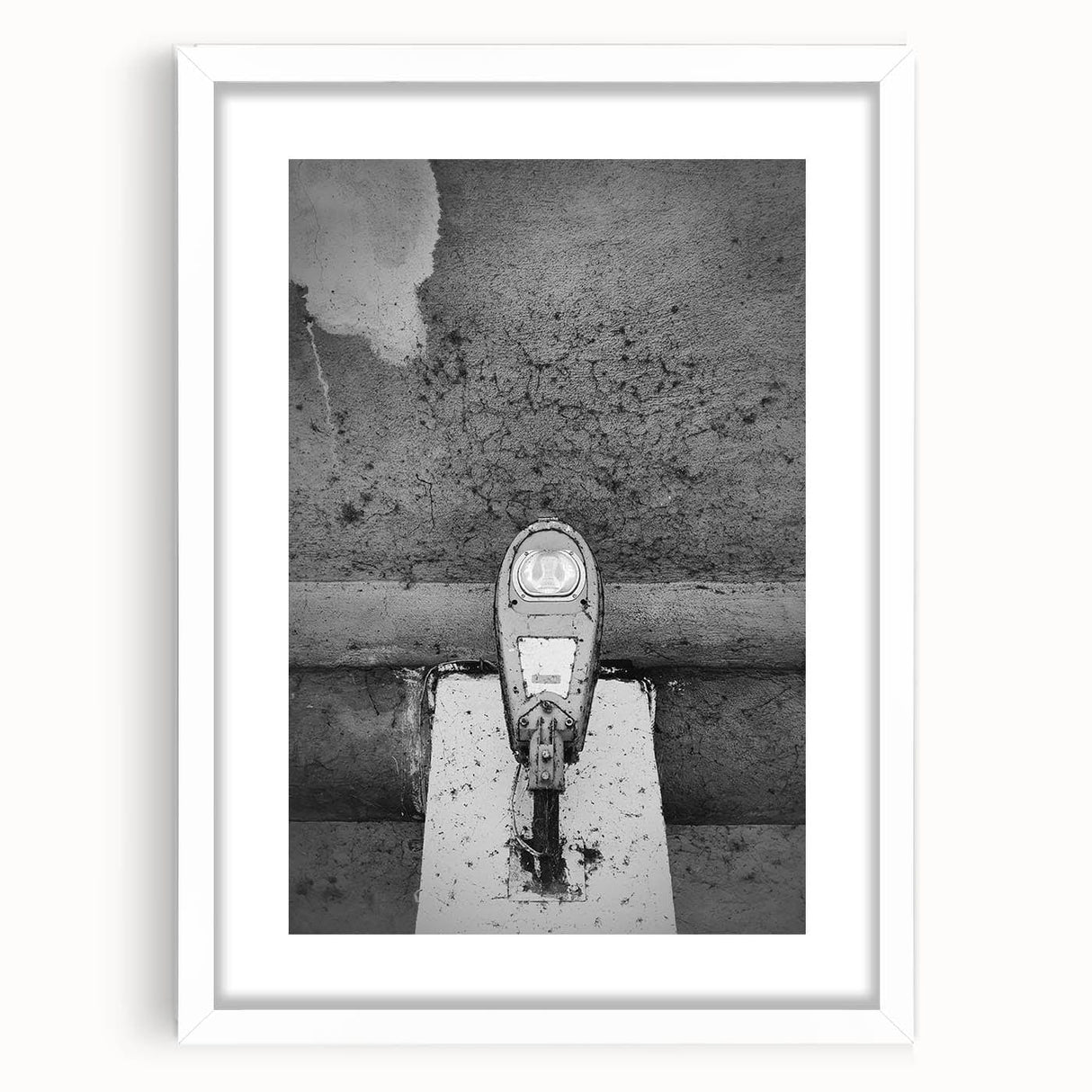 Contemporary City Wall Decor – Gritty Parking Meter Art Print