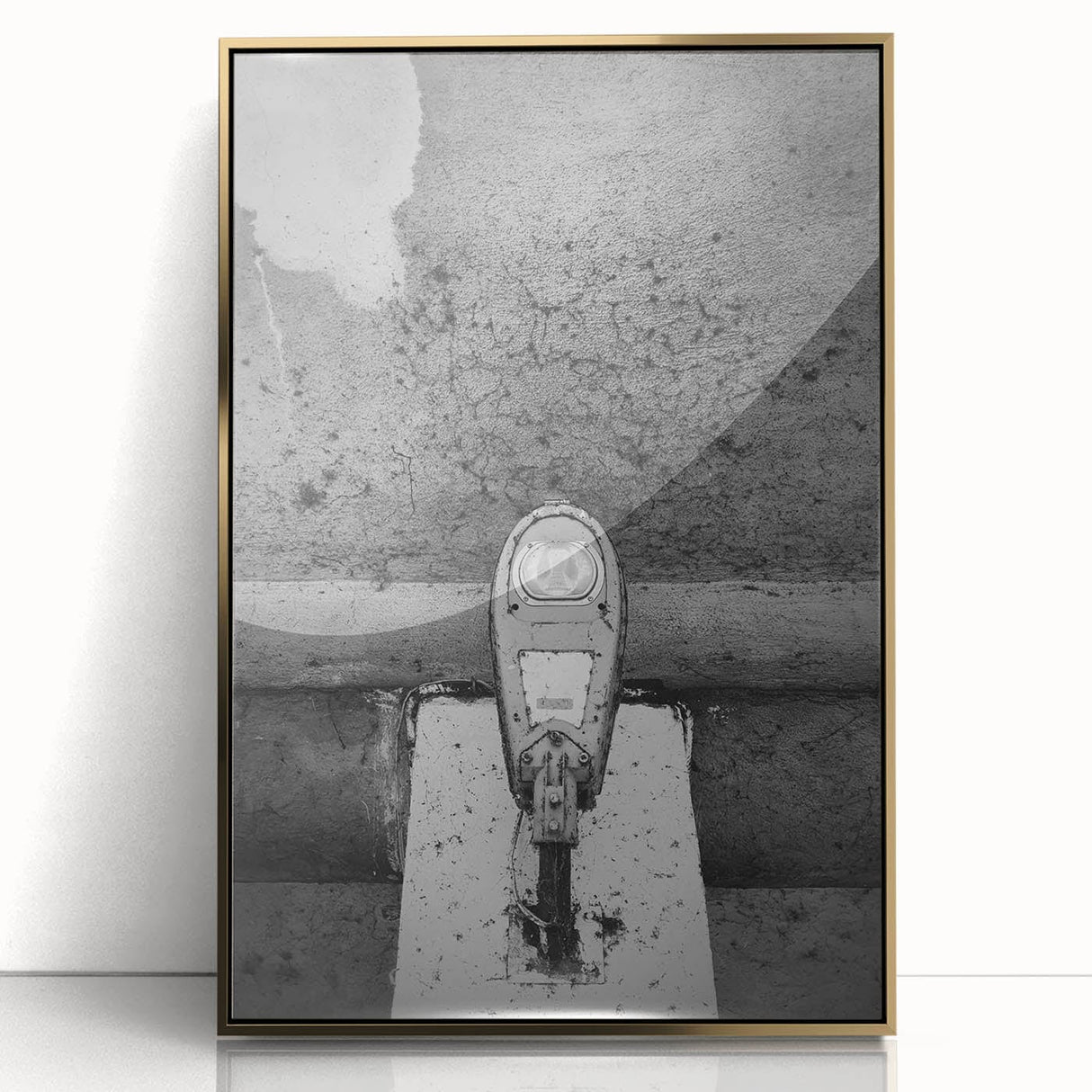 Contemporary City Wall Decor – Gritty Parking Meter Art Print