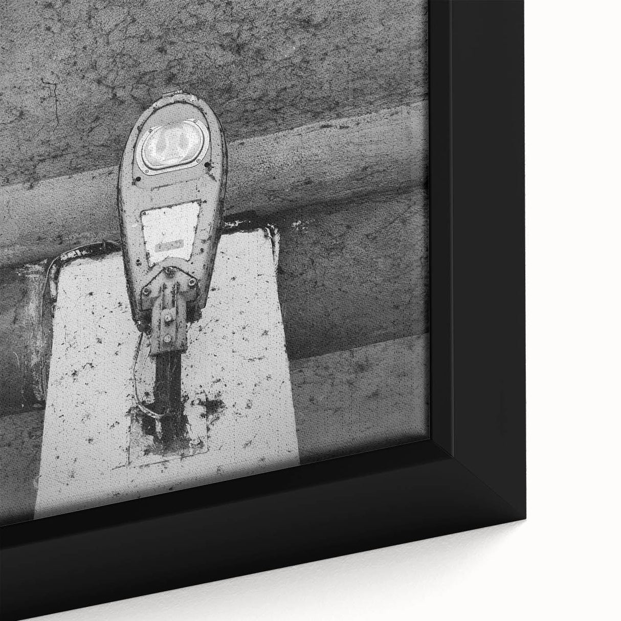Contemporary City Wall Decor – Gritty Parking Meter Art Print