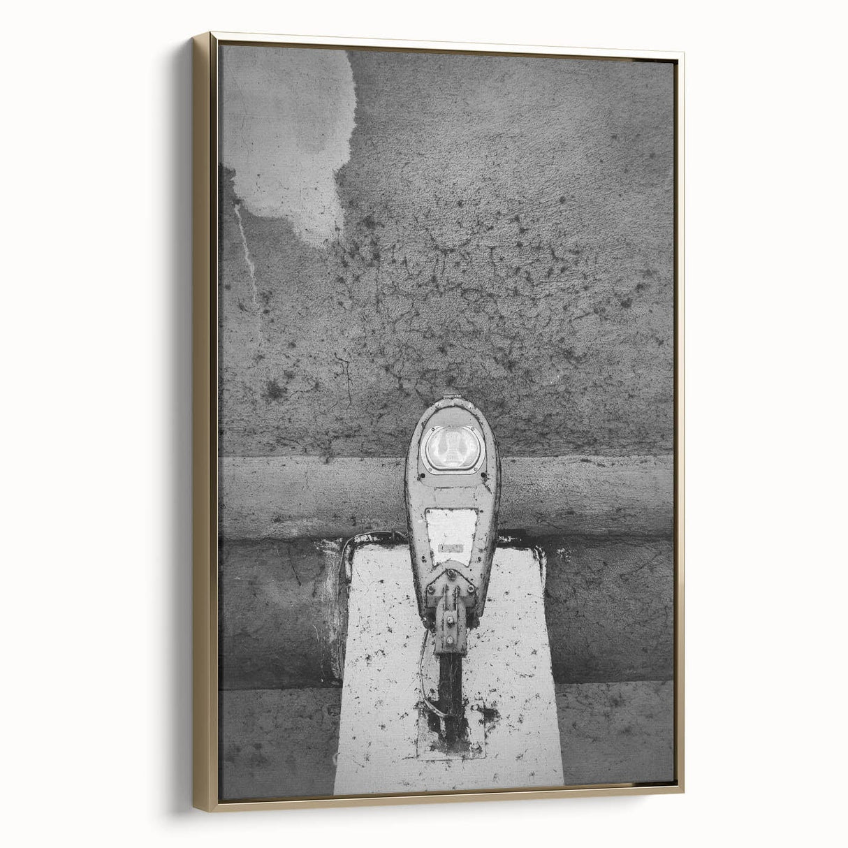 Contemporary City Wall Decor – Gritty Parking Meter Art Print