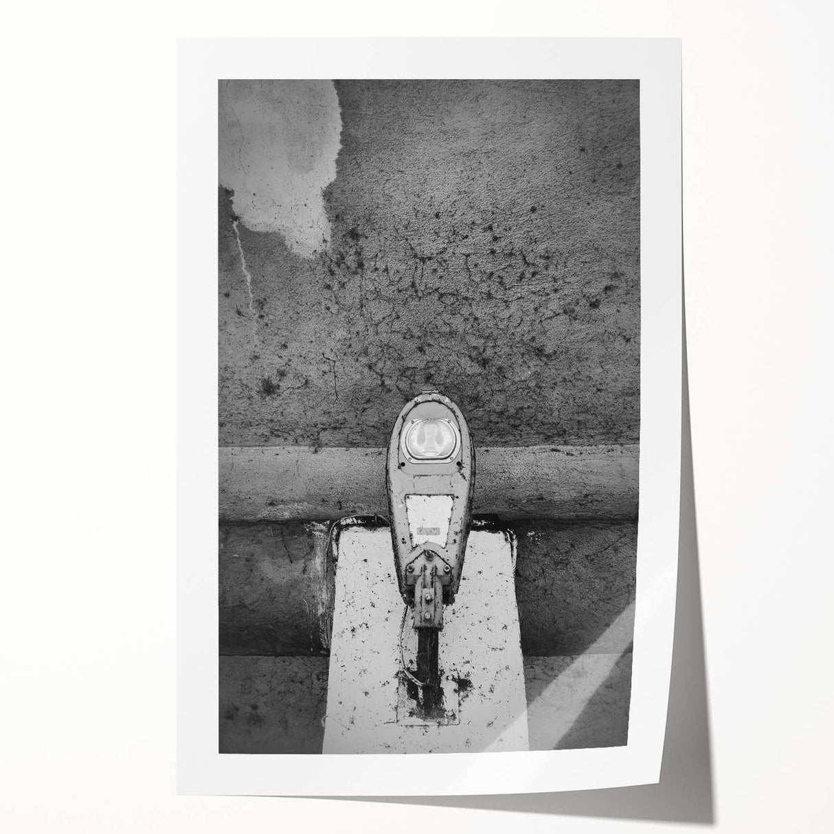Contemporary City Wall Decor – Gritty Parking Meter Art Print
