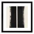 Minimalist Abstract Geometric Wall Art – Black & White Canvas Print