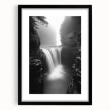 Misty Waterfall Canyon – Fine Art Photography Framed Prints