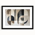 Modern Abstract Geometric Wall Art – Neutral Minimalist Canvas