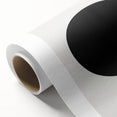 Minimalist Wall Decor – Black Circle on White Modern Abstract Canvas