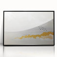 Elegant Zen Garden Wall Art – Golden Mountains & Birds