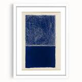 Minimalist Abstract Geometric Wall Art – Royal Blue Modern Print