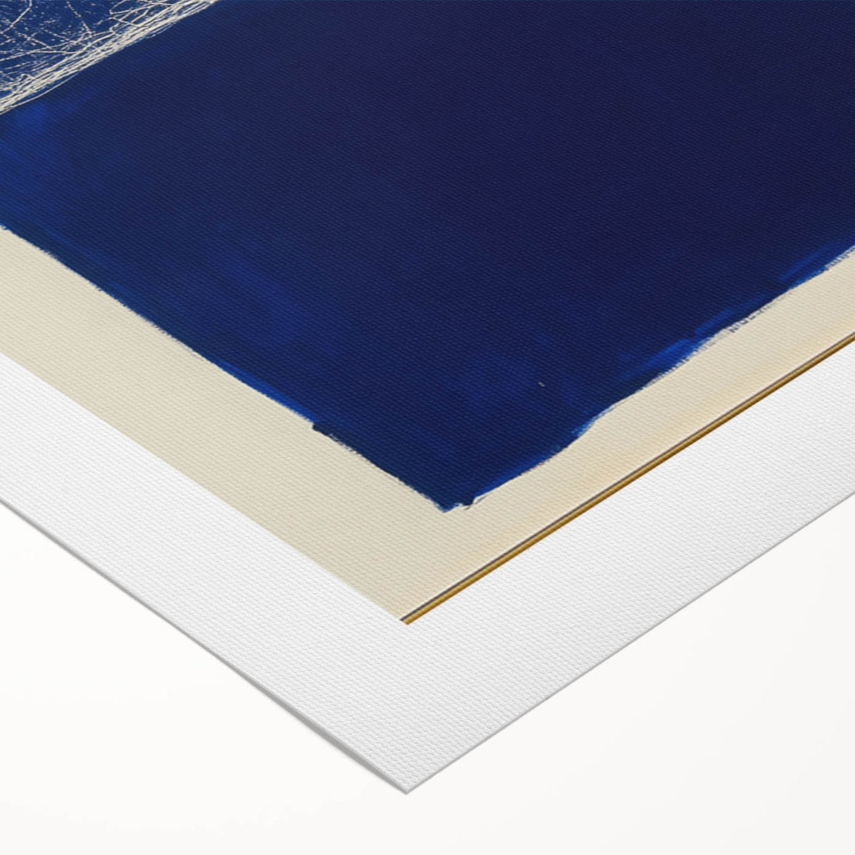 Minimalist Abstract Geometric Wall Art – Royal Blue Modern Print