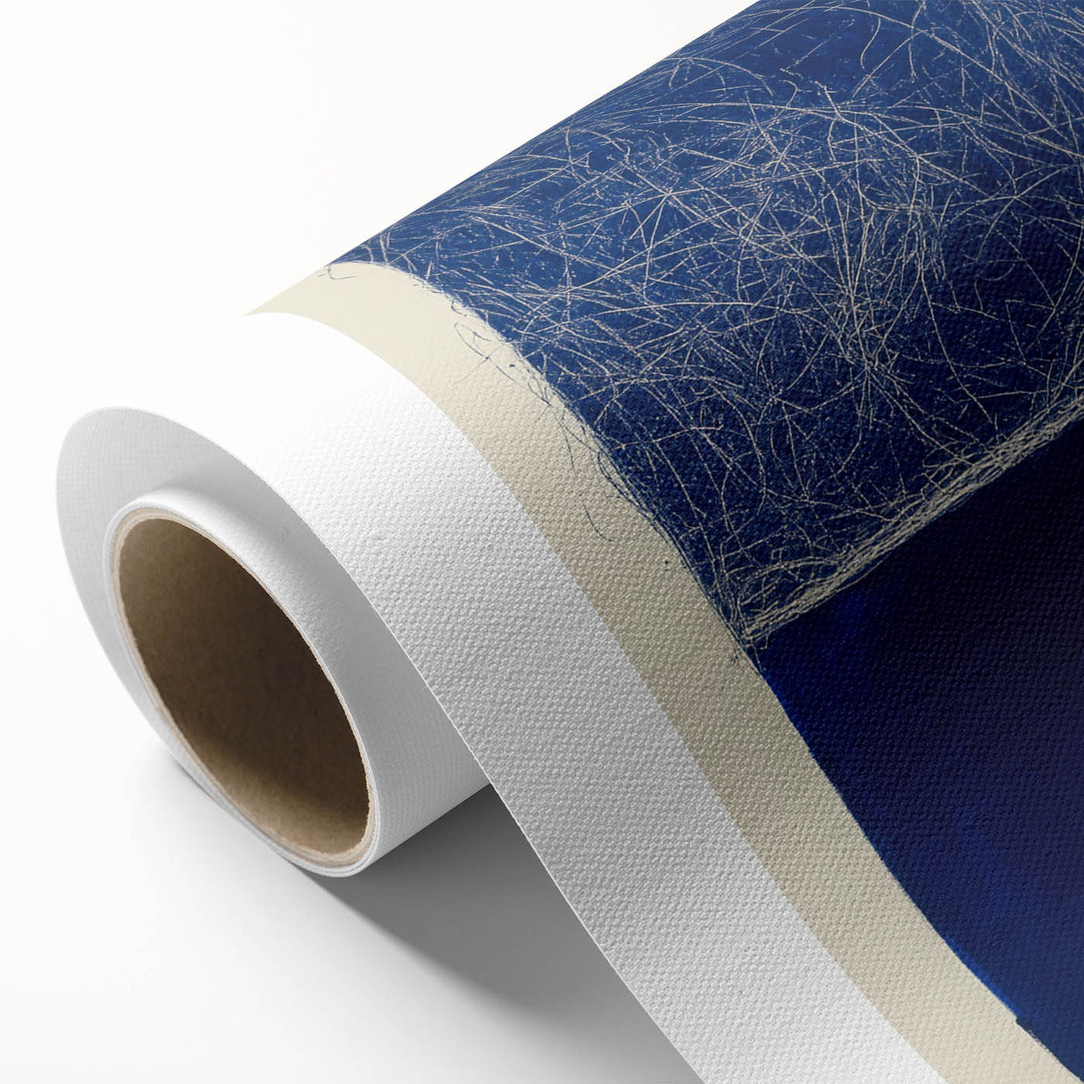 Minimalist Abstract Geometric Wall Art – Royal Blue Modern Print