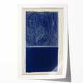 Minimalist Abstract Geometric Wall Art – Royal Blue Modern Print