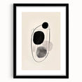 Abstract Wall Art – Modern Black and Gray Linework Minimalist Print
