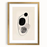 Abstract Wall Art – Modern Black and Gray Linework Minimalist Print