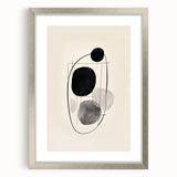 Abstract Wall Art – Modern Black and Gray Linework Minimalist Print