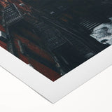 Cityscape Photography Prints – Red Brick Urban Courtyard Wall Art