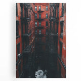 Cityscape Photography Prints – Red Brick Urban Courtyard Wall Art