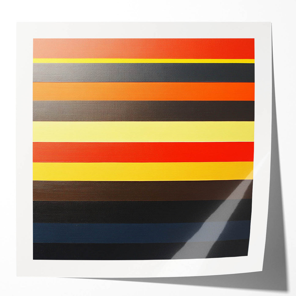 Striped Abstract Geometric Wall Art – Bold Modern Colorful Print