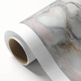Modern Abstract Art – Soft Heart Design in Blush, Gray & White Tones
