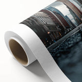 Contemporary City Wall Decor – Skyscraper Street Perspective Art