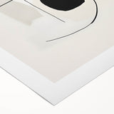 Neutral Abstract Prints – Black Brush and Linework Geometric Art