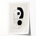 Neutral Abstract Prints – Black Brush and Linework Geometric Art