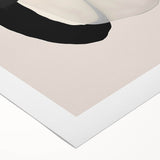 Neutral Abstract Prints – Layered Organic Shapes in Beige and Black