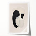 Neutral Abstract Prints – Layered Organic Shapes in Beige and Black