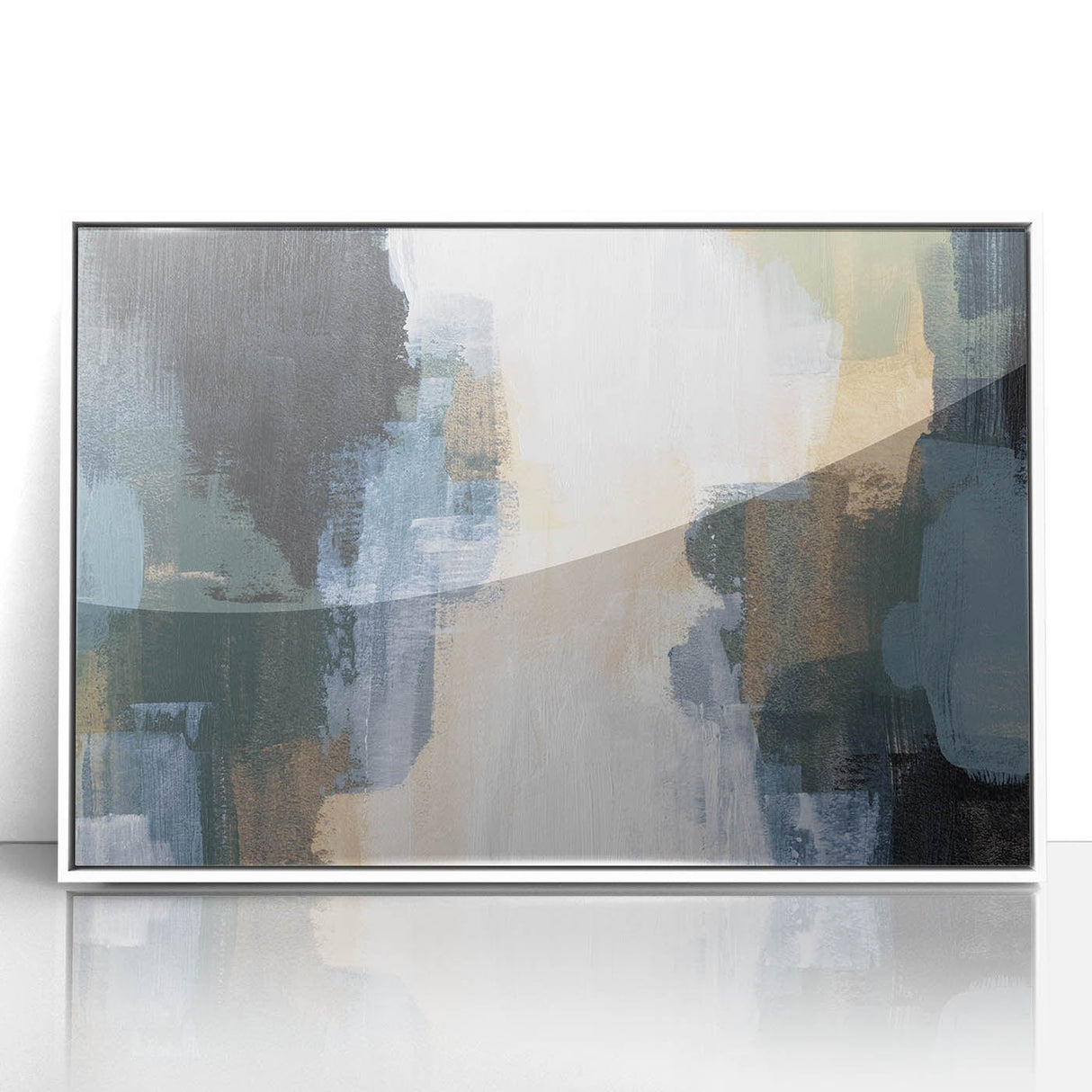 Modern Abstract Wall Art in Earth Tones – Earthen Harmony Canvas