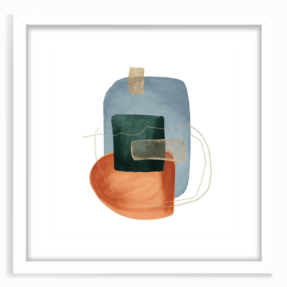 Geometric Minimalist Abstract Wall Art – Modern Canvas Print