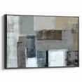 Modern Art Prints – Neutral Gray & Beige Geometric Abstract