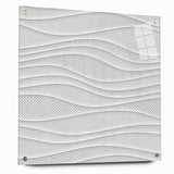 Timeless Textures Abstract Wall Art – Wavy Layered White Pattern