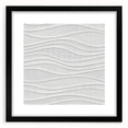 Timeless Textures Abstract Wall Art – Wavy Layered White Pattern